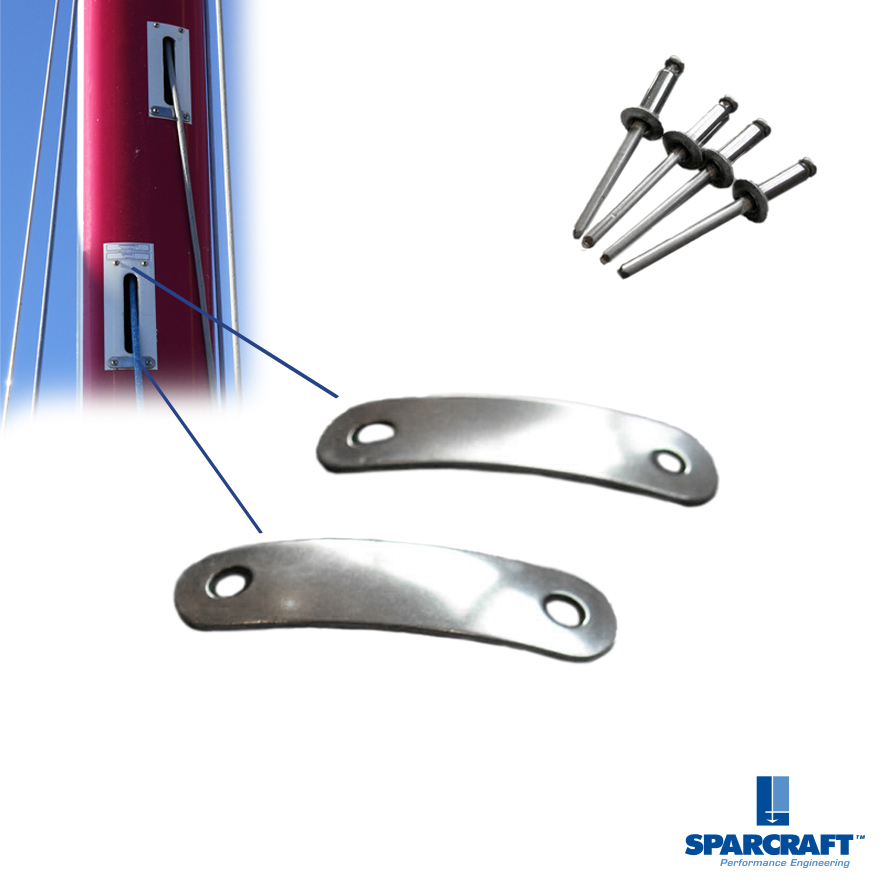 STAINLESS STEEL CHAFE BAR EXITS PAIR COMPLETE